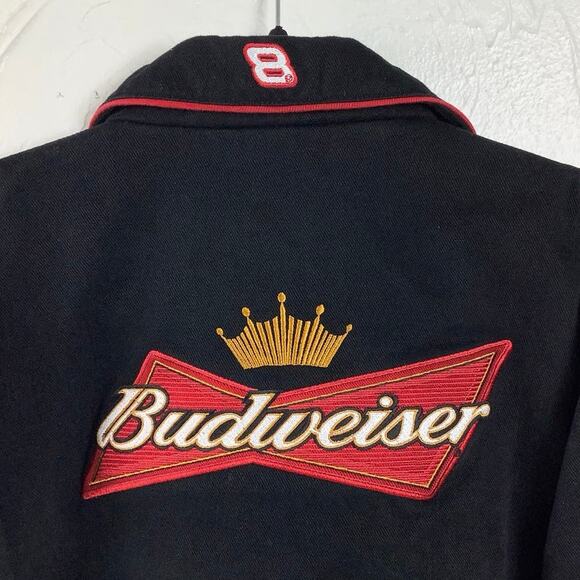 Chase Authentics Fully Patched Zippered Cropped Black denim jacket SZ 2XL - Picture 6 of 12